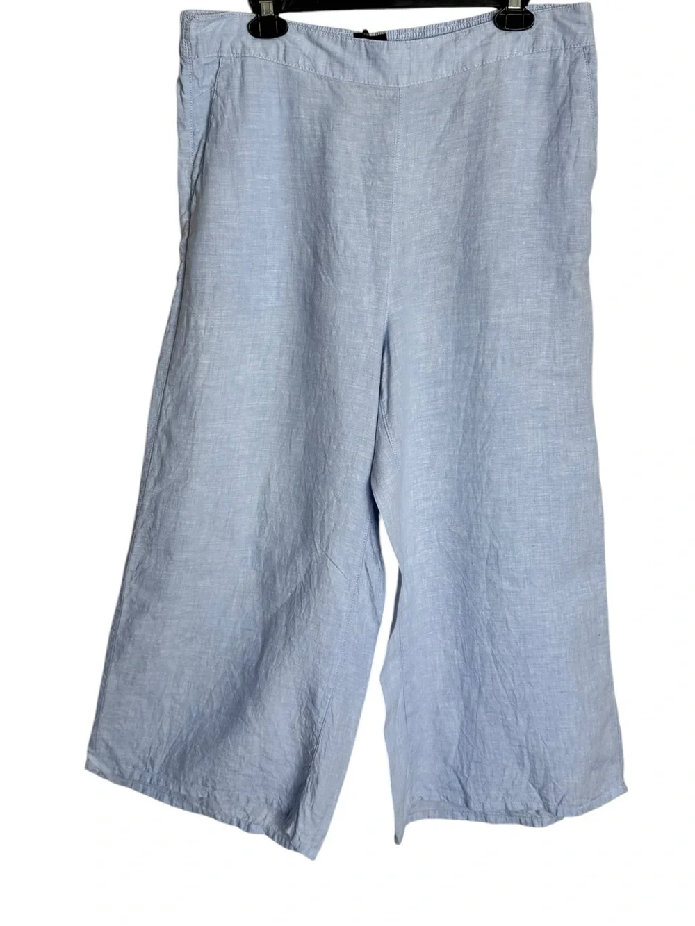 Tahari Linen Pull On Wide Leg Pants Elastic Waist womens size X-Large coastal - Picture 1 of 4